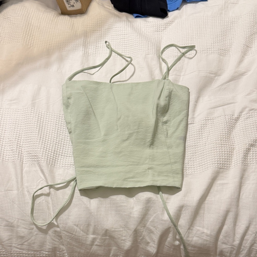 Zara Light Green Camisole Top